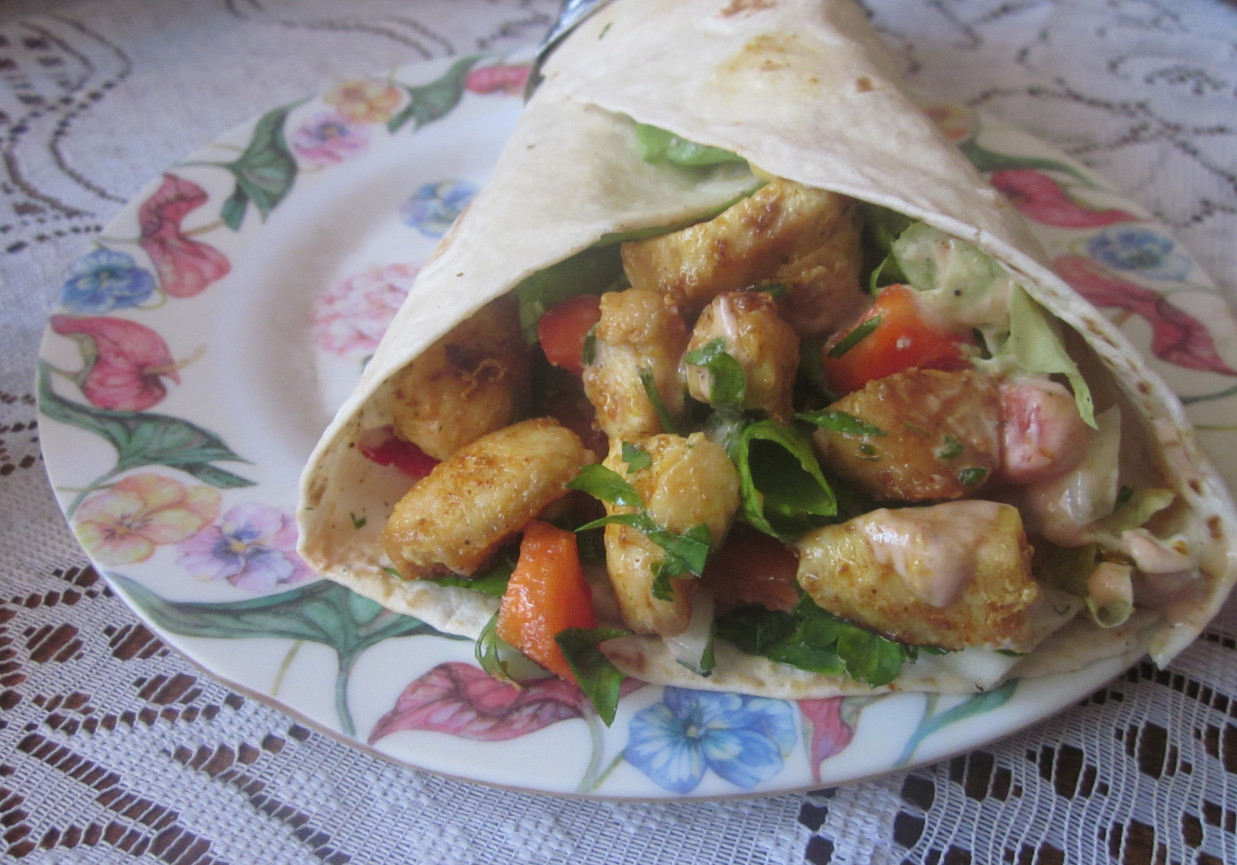 Tortilla z kurczakiem DoradcaSmaku.pl