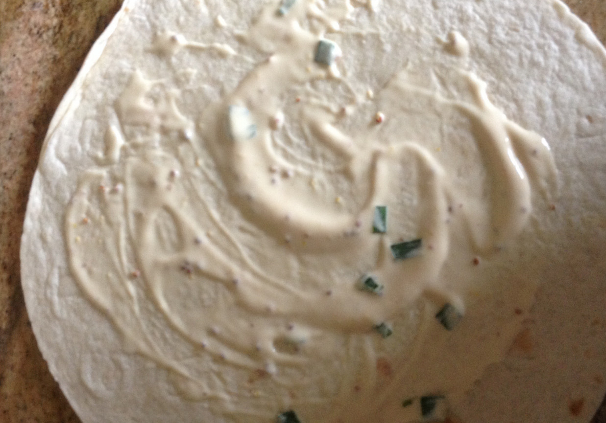 Tortilla z kurczakiem foto