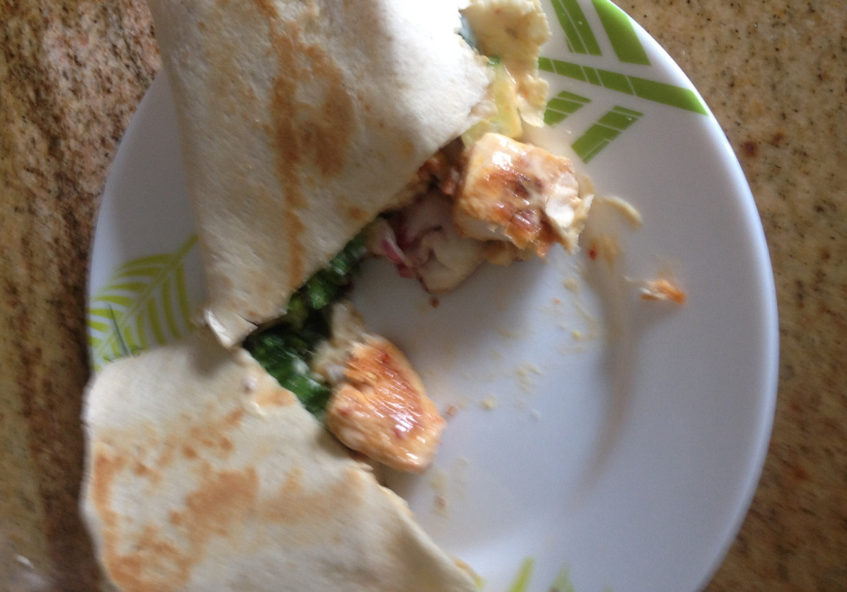 Tortilla z kurczakiem foto