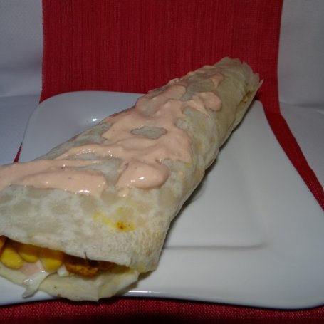 Krok 3 - Tortilla z kurczakiem foto