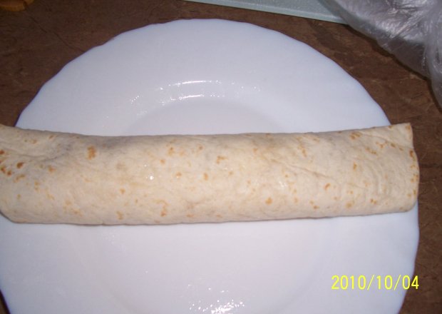 Fotografia przedstawiająca tortilla z pieczarkami