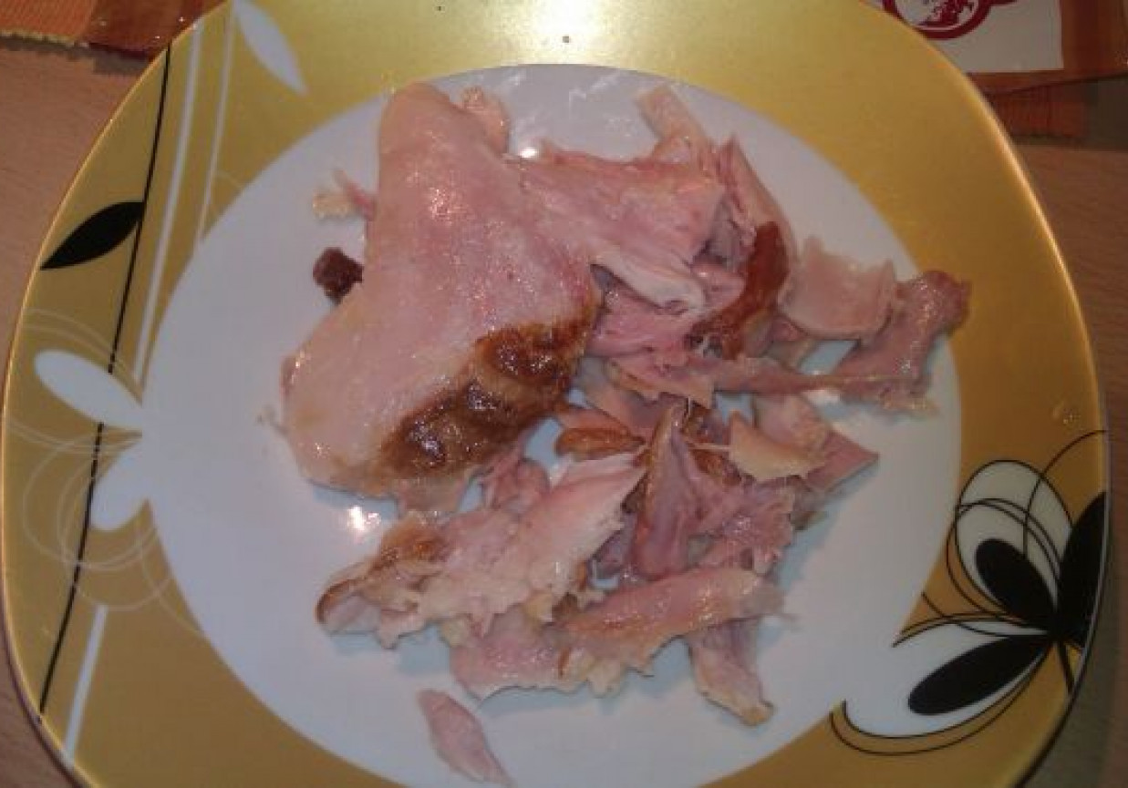 Tortilla z wędzonym kurczakiem foto