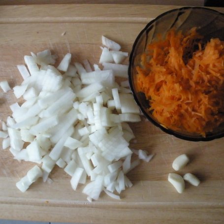 Krok 1 - Toskańska zupa pomidorowa z bakłażanem, cukinią i papryką foto
