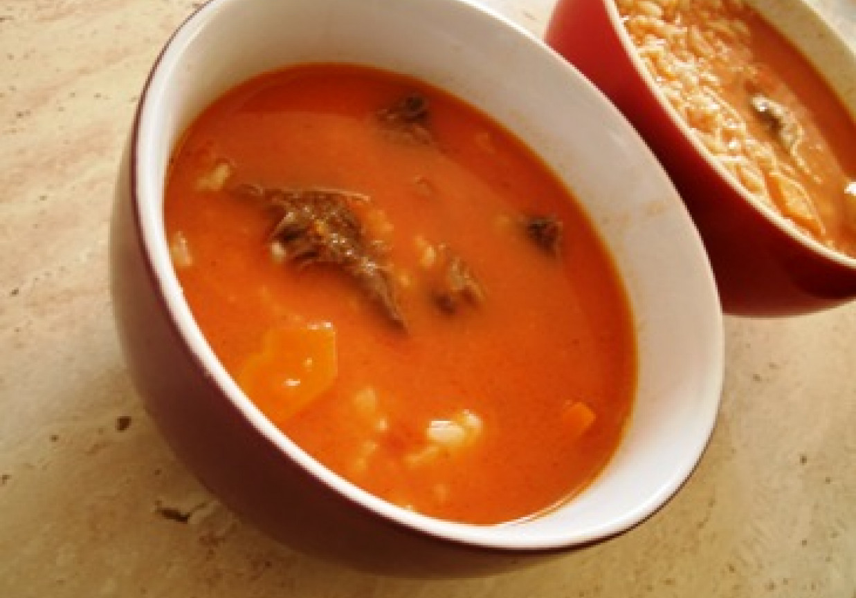 tradycyjna zupa pomidorowa foto