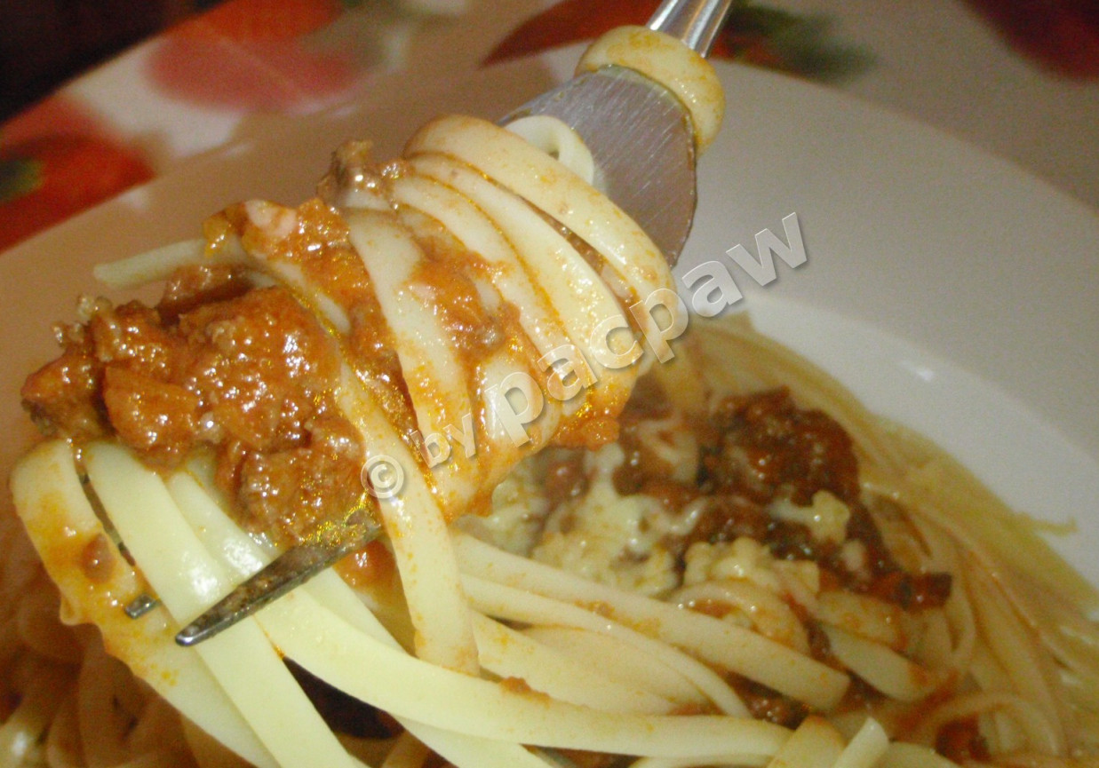 Tradycyjne spaghetti bolognese foto