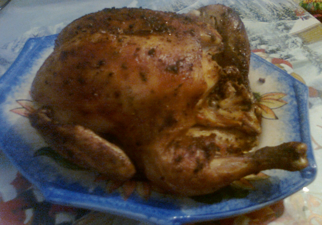 Tradycyjny kurczak pieczony foto