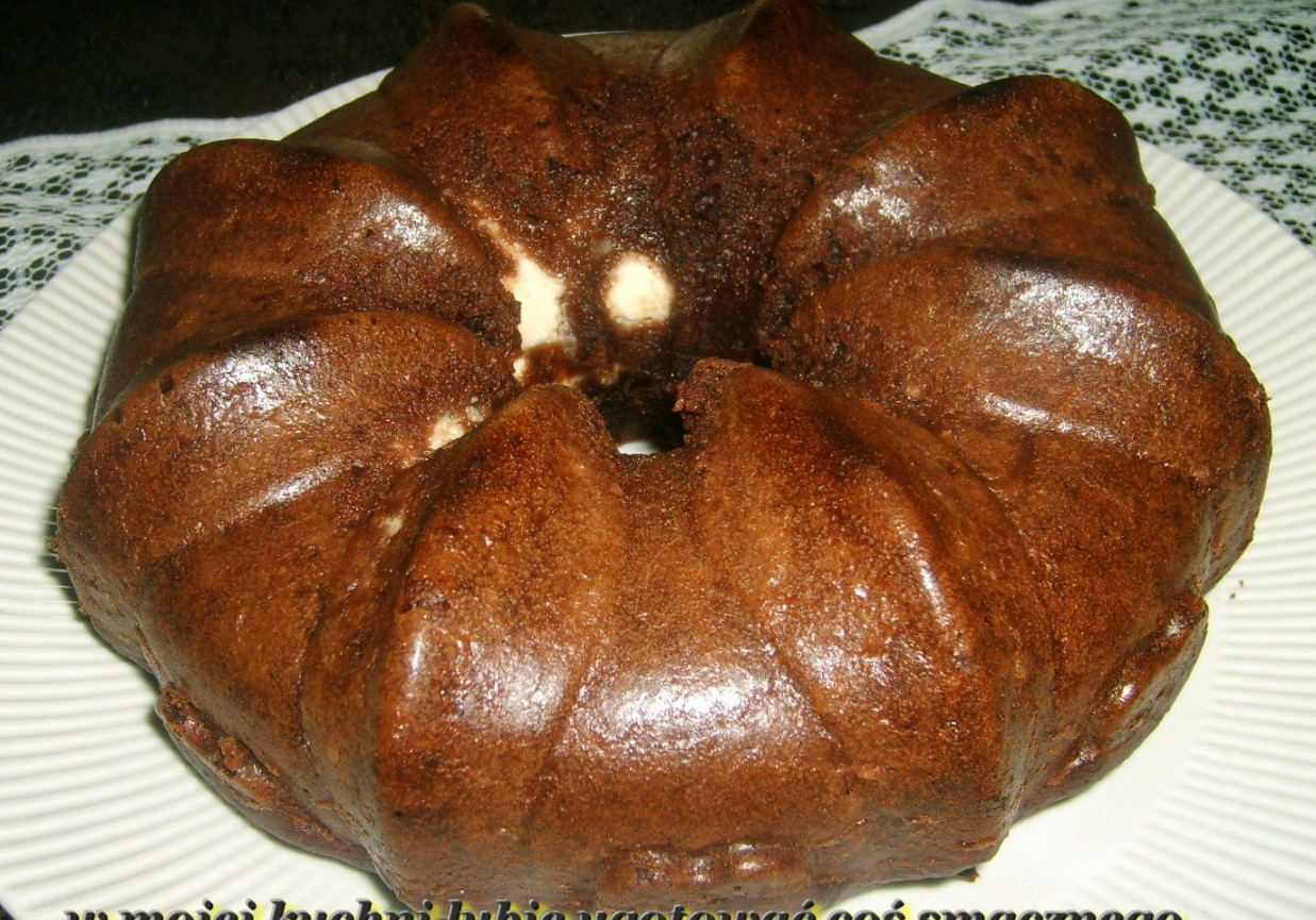 twaróg z jabłkiem w muffinie kakaowej... foto
