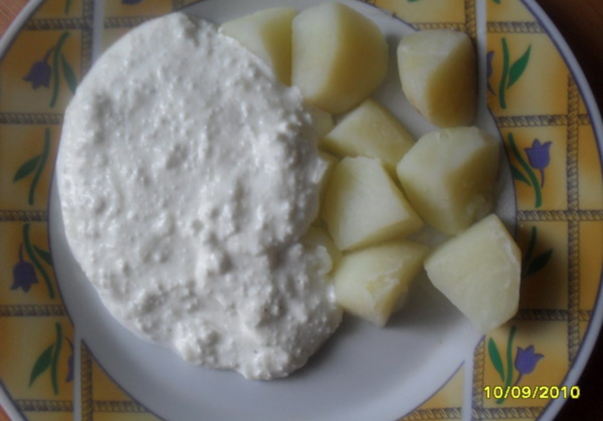 Twarożek z ziemniakami (postny obiad). foto