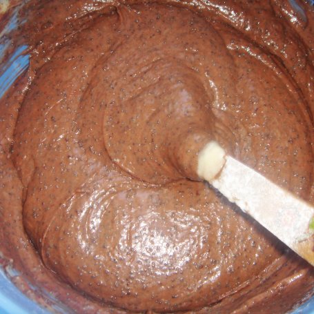 Krok 3 - Ucierane ciasto kakaowe z makiem foto