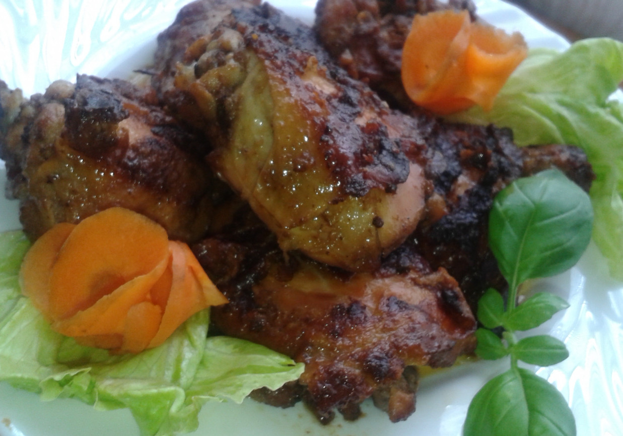 Uda z kurczaka z grilla foto