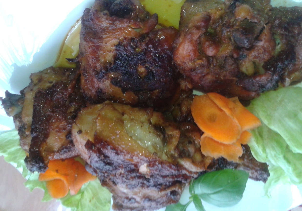 Uda z kurczaka z grilla foto