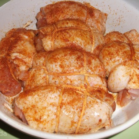 Krok 4 - Udka kurczaka faszerowane- mielonym z żurawiną  foto