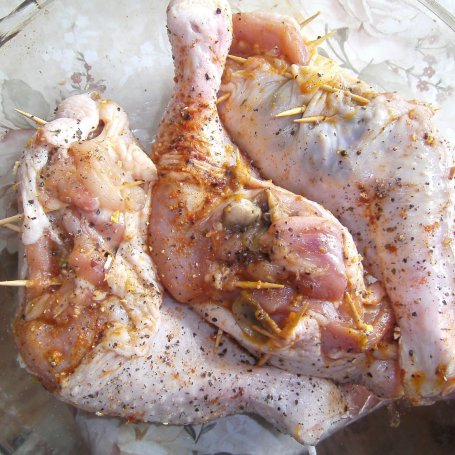 Krok 4 - Udka z kurczaka faszerowane pieczarkami foto