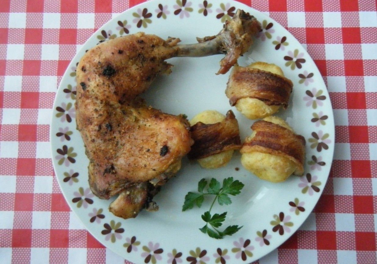Udka z kurczaka pieczone w przyprawach foto