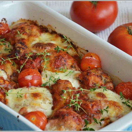 Krok 3 - UDKA ZAPIEKANE W POMIDORACH I MOZZARELLI foto