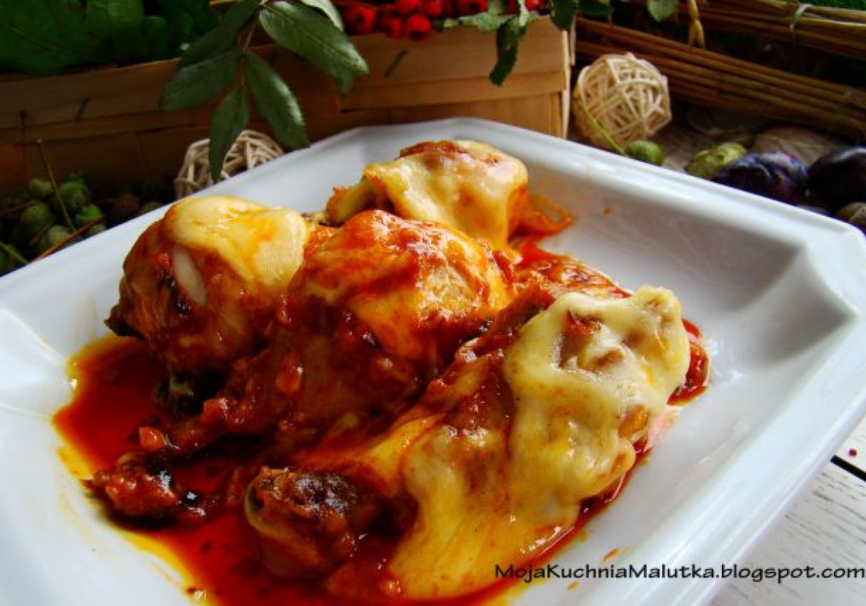 Udka zapiekane z serem żółtym foto