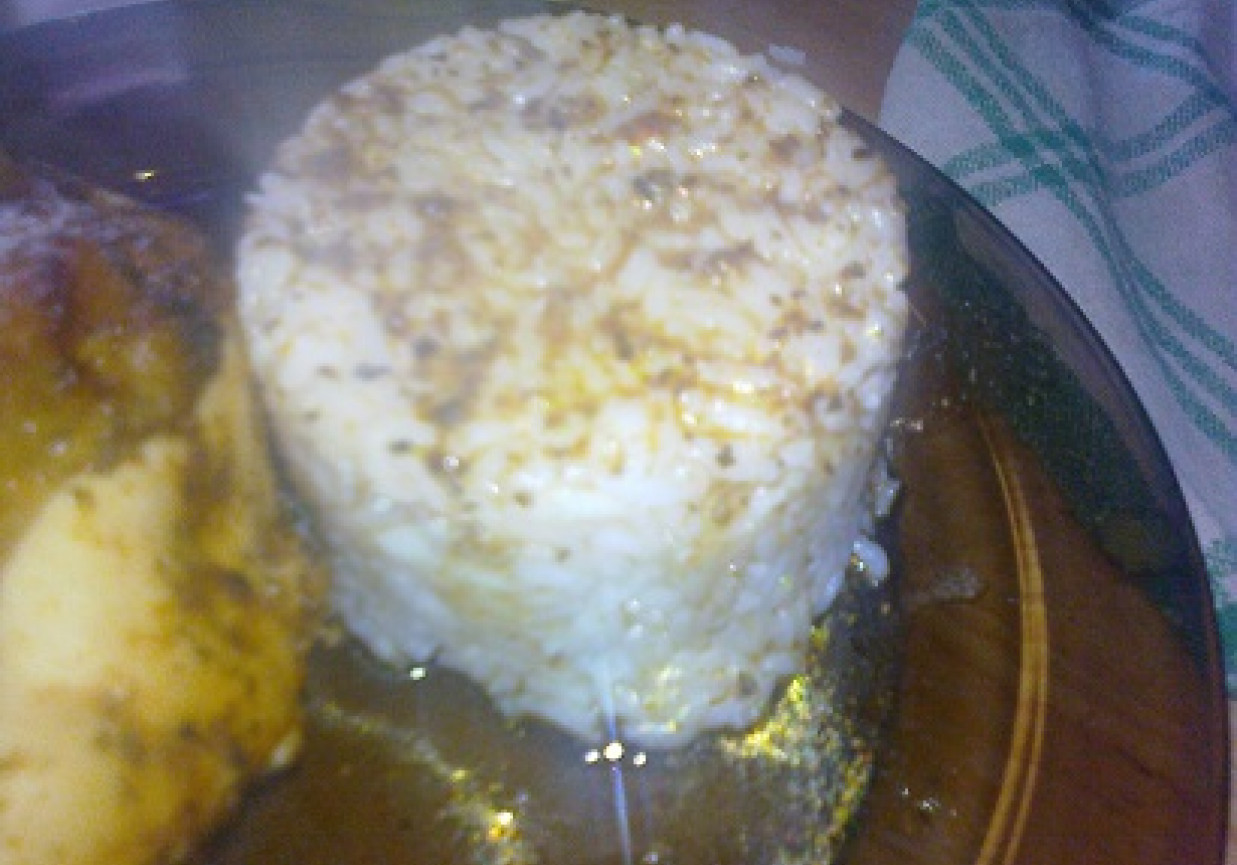 udko kurczaka z ryżem foto