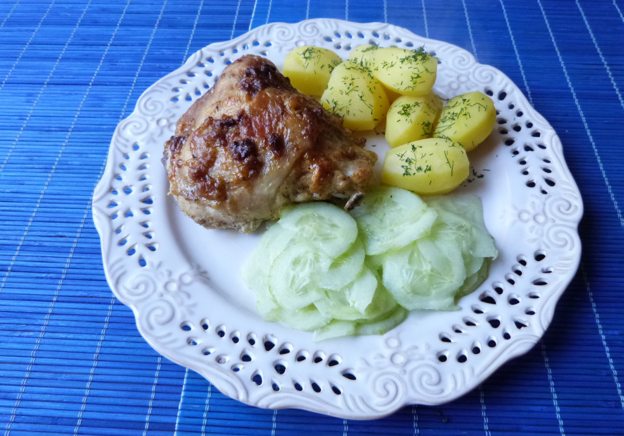 Udko z kurczaka w majonezowo-czosnkowej marynacie  foto