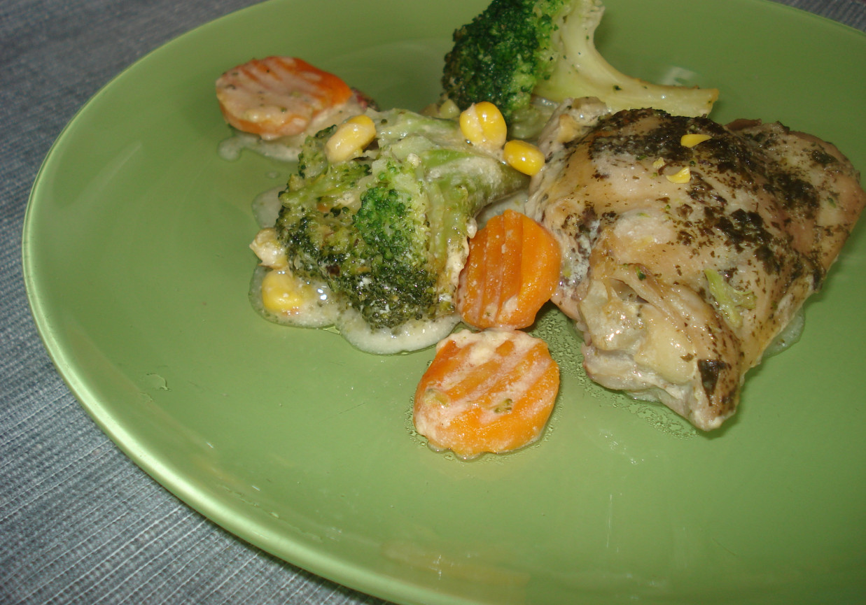 Udżce z kurczaka duszone z warzywami :) foto