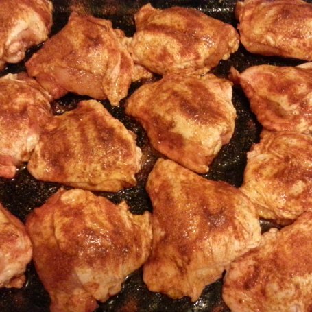 Krok 1 - Udziec z kurczaka z papryką, cukinią i pieczarkami foto