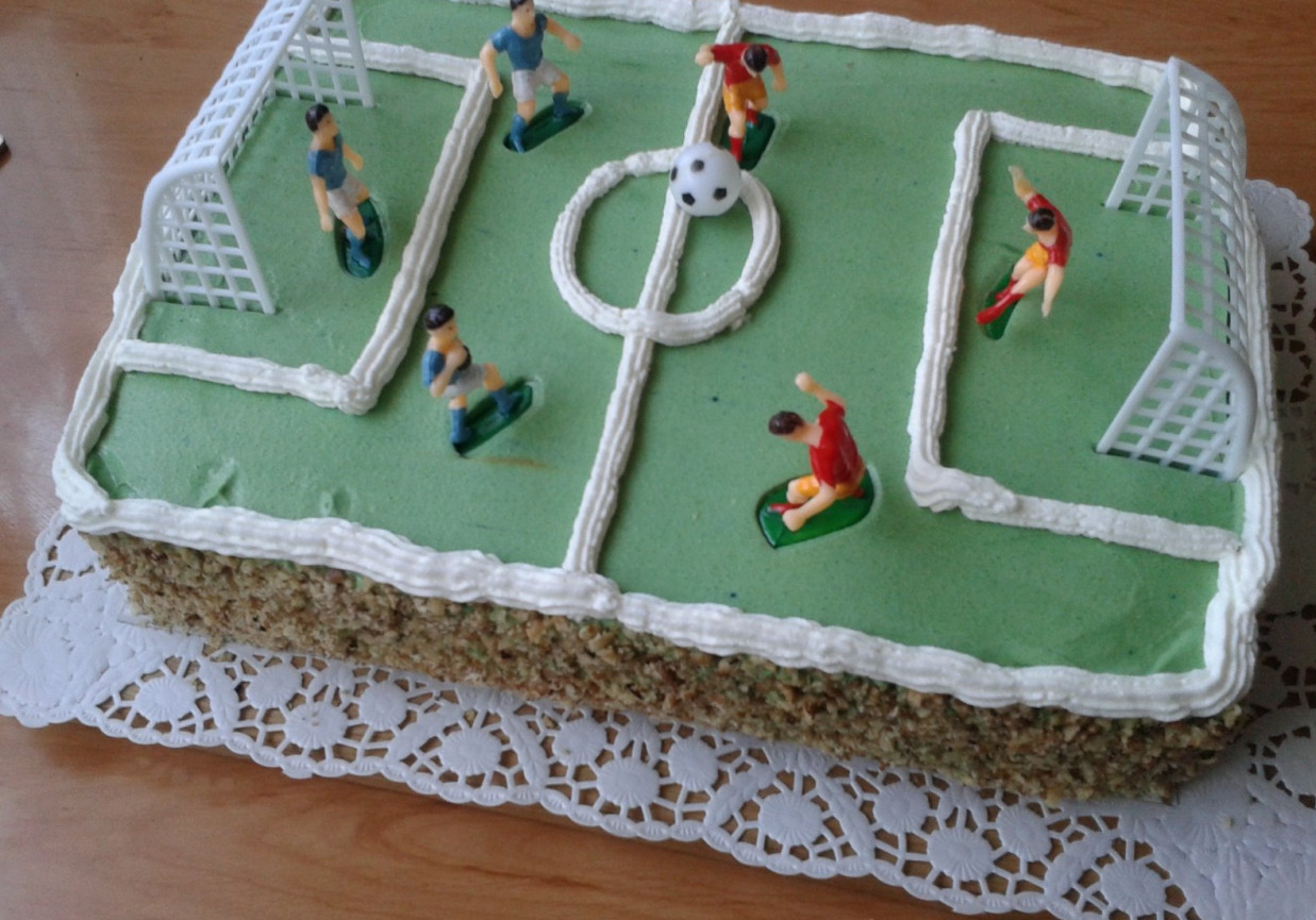 Urodzinowy tort dla trenera piłki nożnej foto