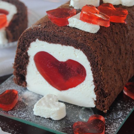Krok 9 - Walentynkowe ciasto foto