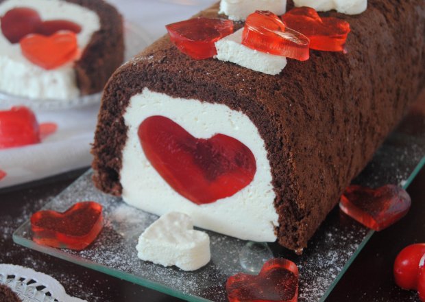 Fotografia przedstawiająca Walentynkowe ciasto