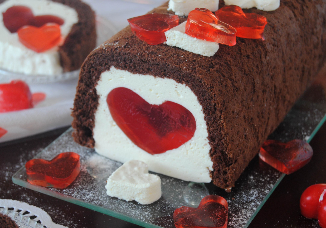 Walentynkowe ciasto foto