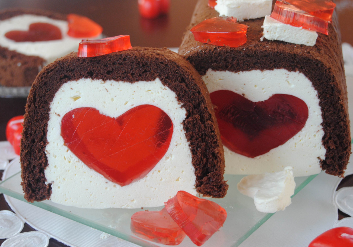 Walentynkowe ciasto foto