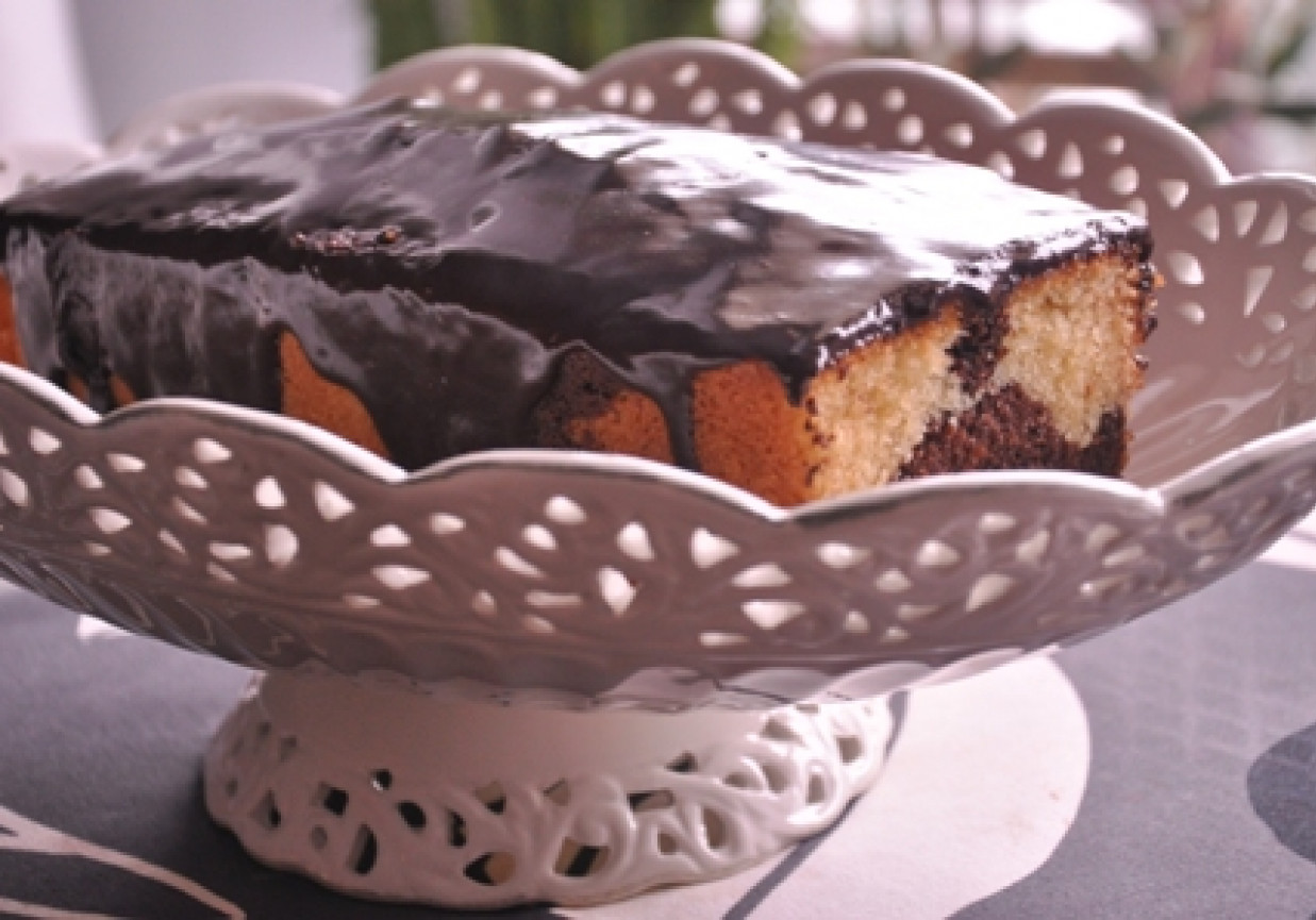Waniliowo-czekoladowe ciasto kręcone foto