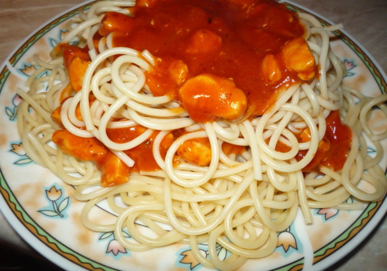 warstwowe spagetti foto