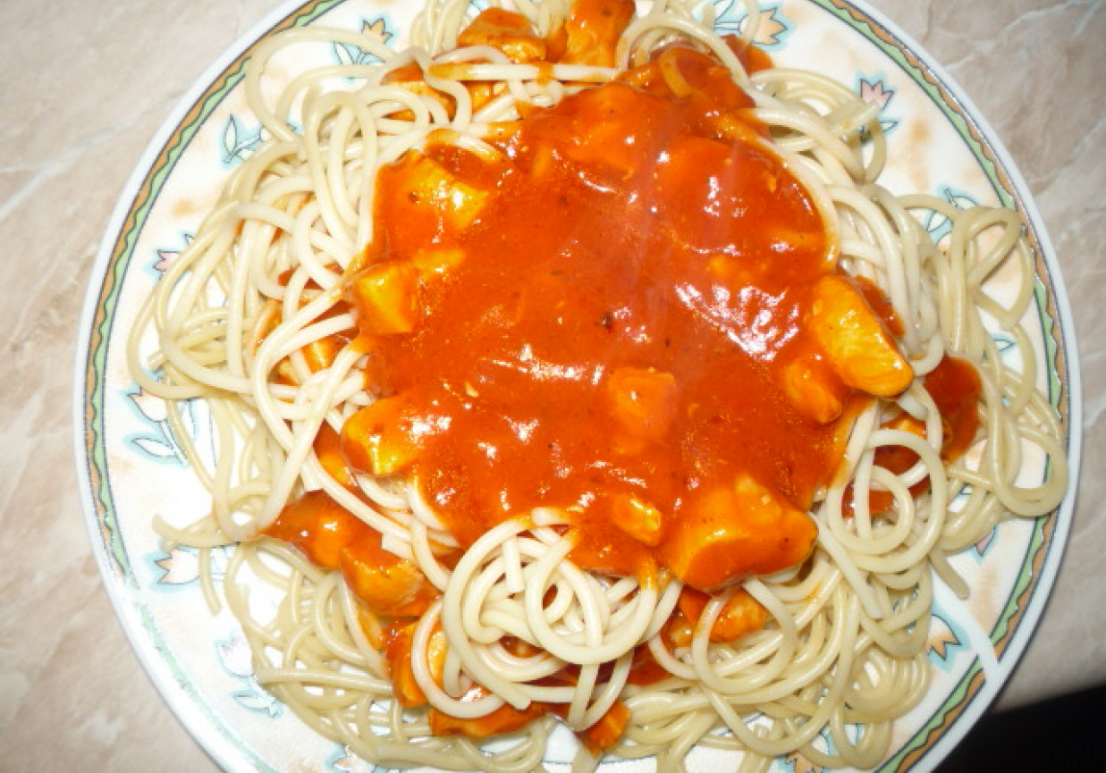 warstwowe spagetti foto