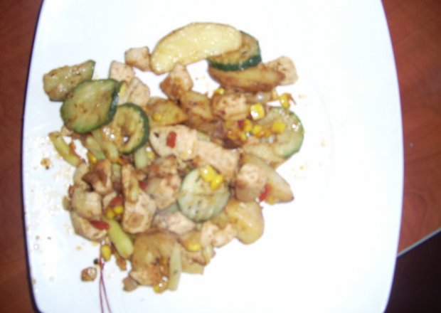 Fotografia przedstawiająca Warzywa na patelnię