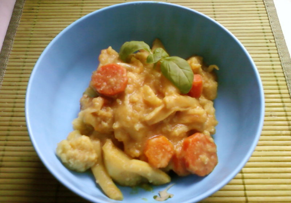 Warzywa w mleczku kokosowym z curry foto