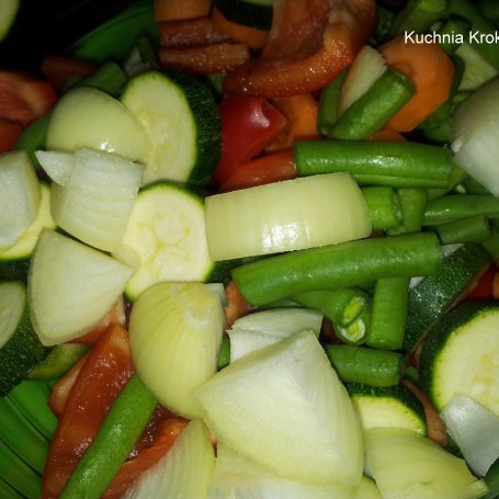 Krok 1 - Warzywa z grilla w sosie sojowym foto