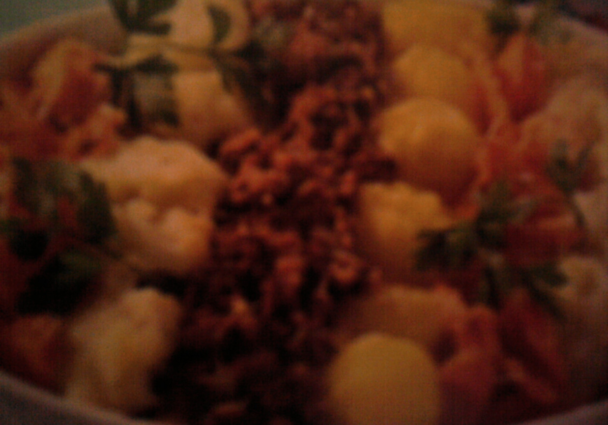 warzywa z mięsem mielonym foto