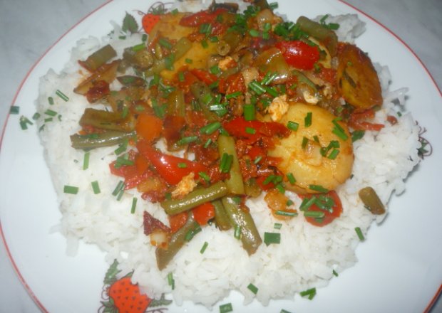 Fotografia przedstawiająca Warzywa z ryżem