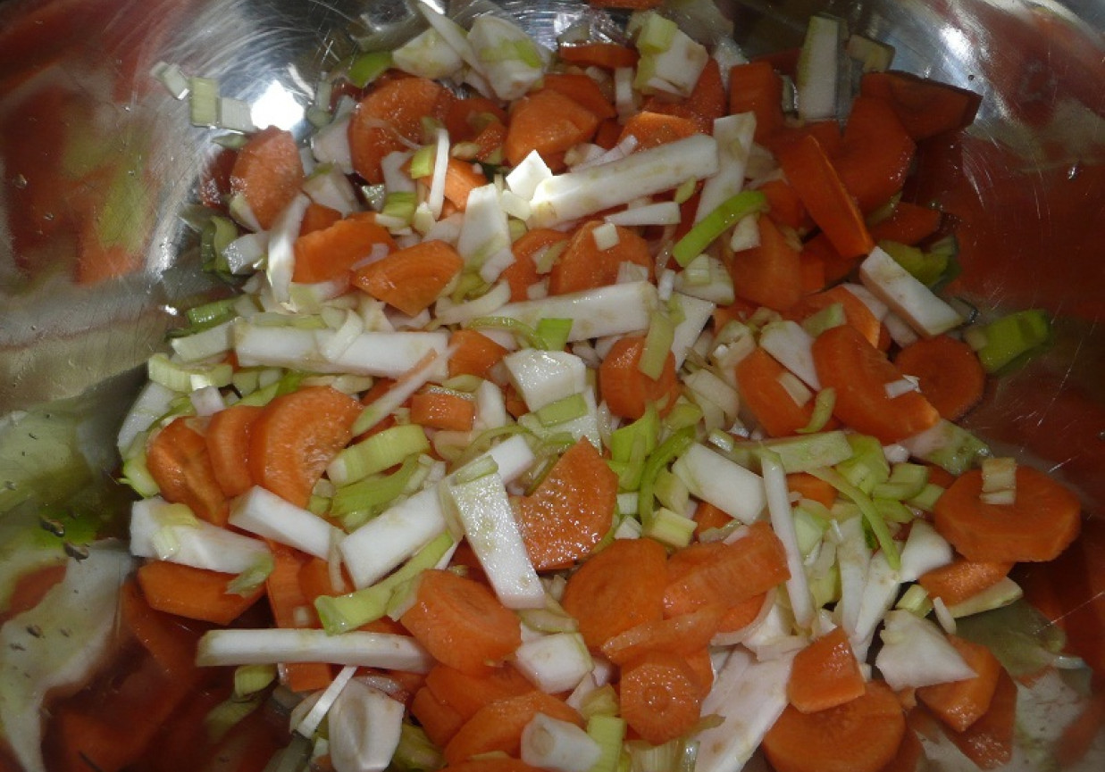 warzywka przygotowane do mrozenia foto