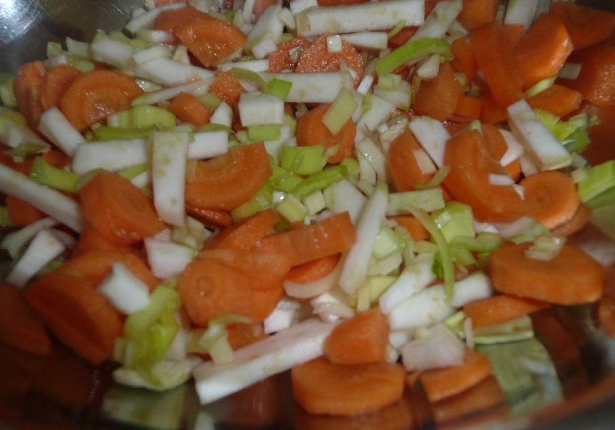 warzywka przygotowane do mrozenia foto