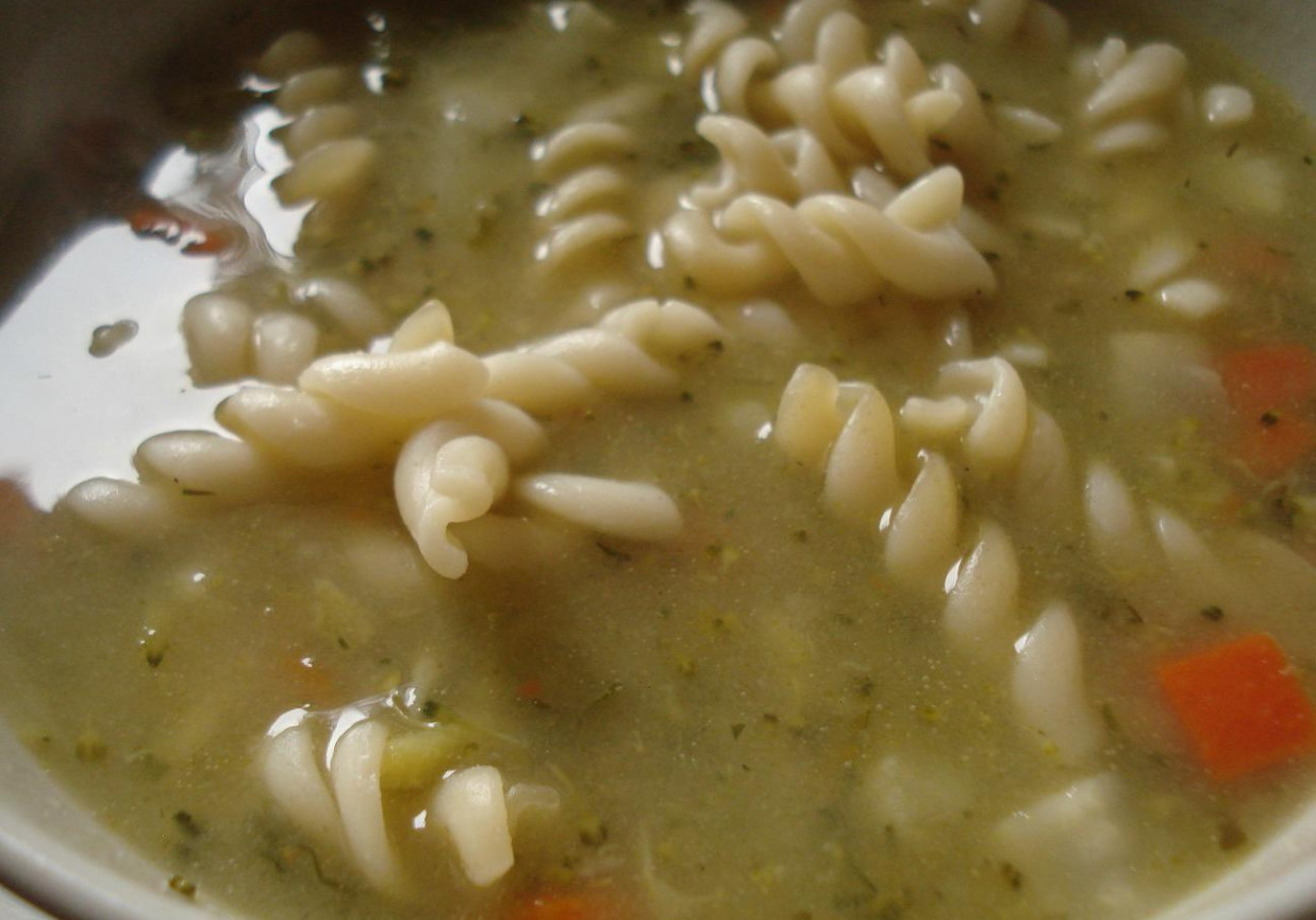 Warzywna zupa z makaronem foto