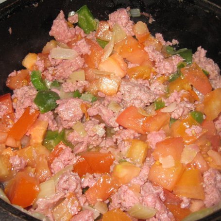 Krok 2 - Warzywny mix z mięsem mielonym i ryżem foto