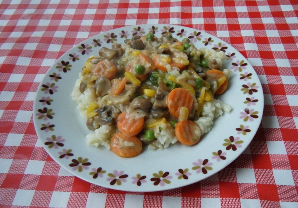 Warzywny mix z ryżem foto