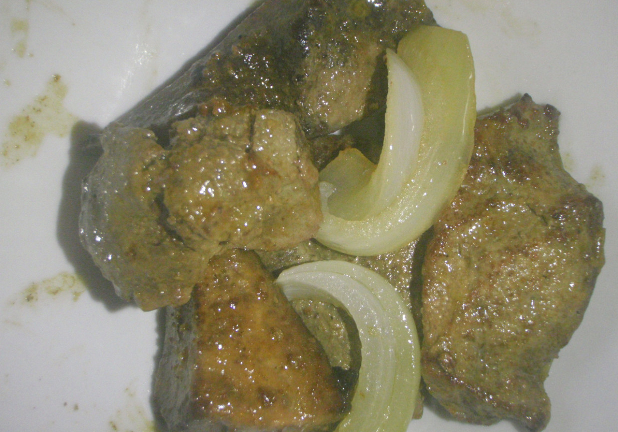 wątróbka na szybko z cebulką foto