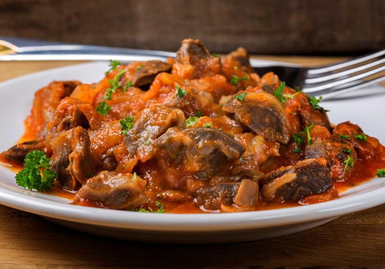 Wątróbka w sosie słodko-kwaśnym foto