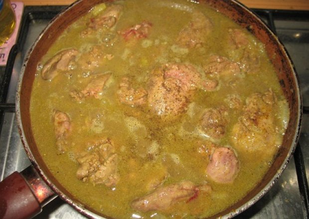Fotografia przedstawiająca Wątróbka z curry