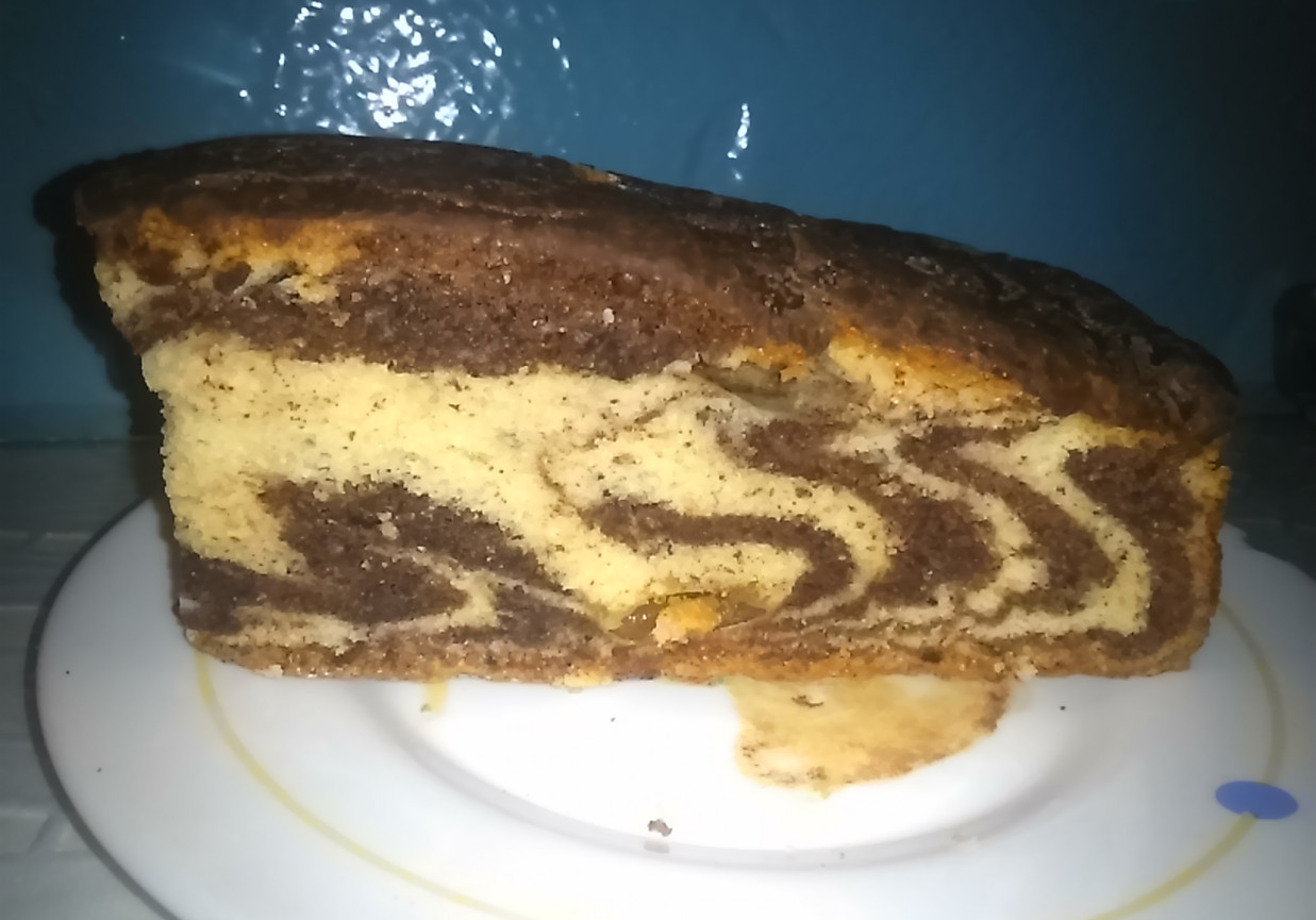 Wegańskie ciasto zebra foto