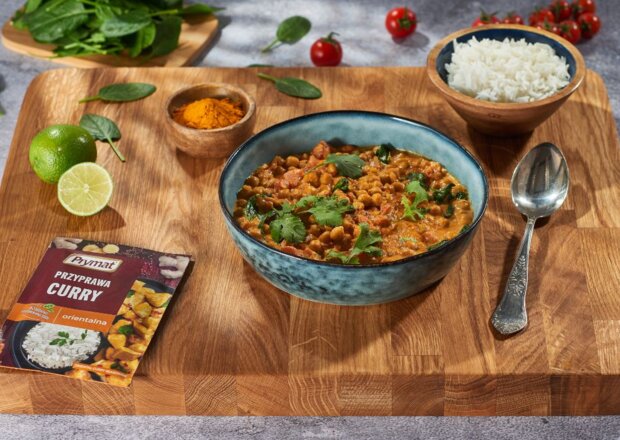 Fotografia przedstawiająca Wegetariańskie curry z ciecierzycą, DS XXII, odc. 7