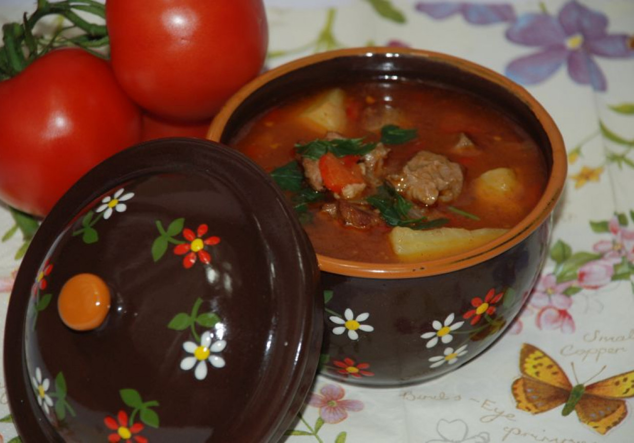 Węgierska zupa gulaszowa - gulyasleves foto