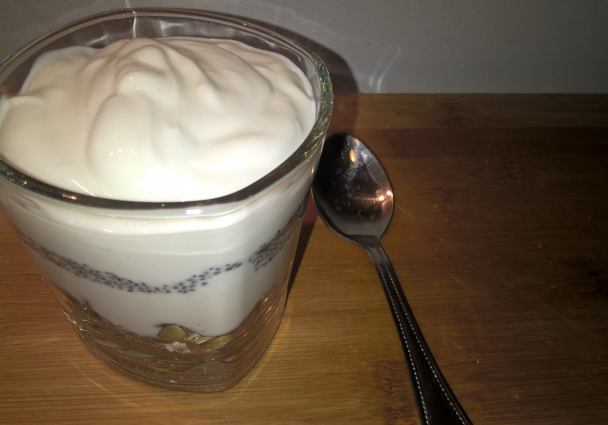 Wieloziarnisty jogurt foto