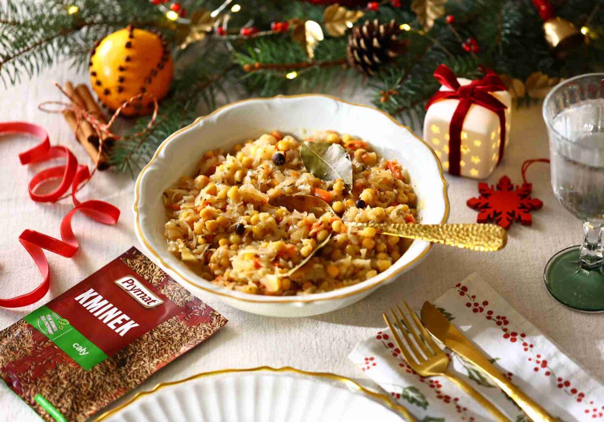 Wigilijna kapusta z grochem foto